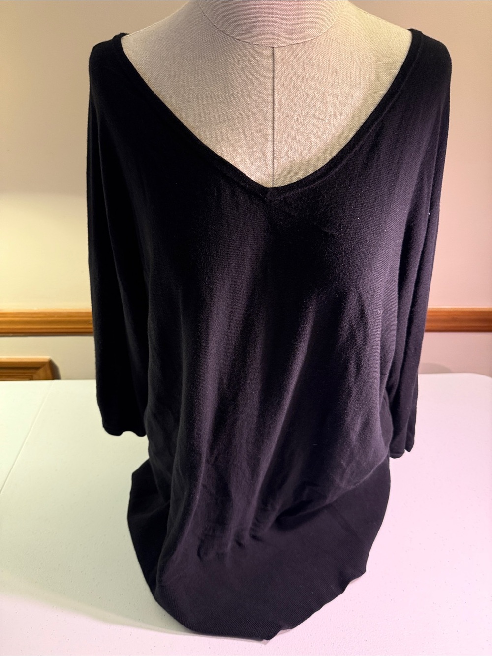 Talbots Black V-Neck Women's Pullover Sweater
